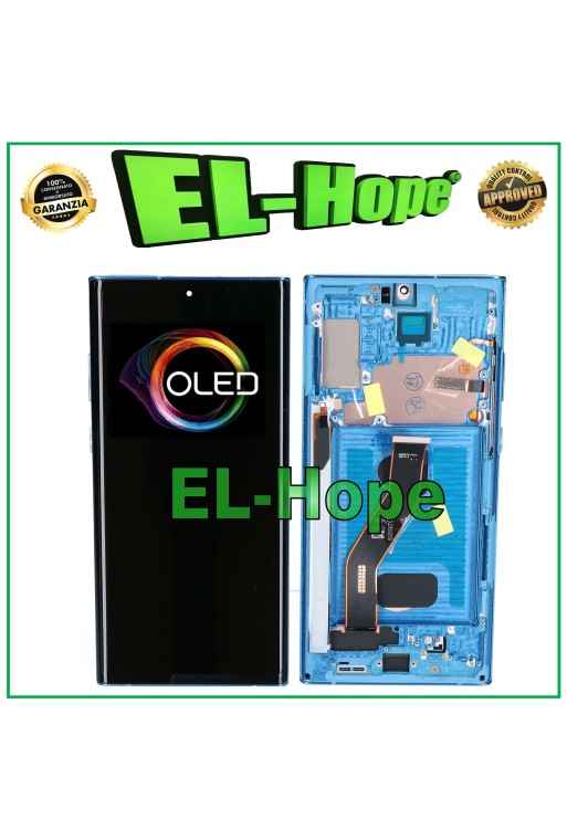 Cadre OLED + e'cran LCD tactile pour Samsung Galaxy Note 10 Plus SM-N975/N976 Bleu
