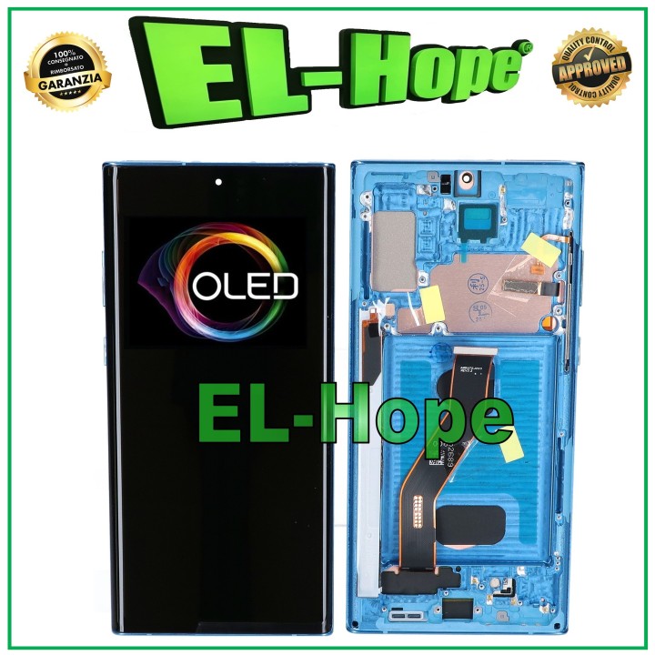 Cadre OLED + e'cran LCD tactile pour Samsung Galaxy Note 10 Plus SM-N975/N976 Bleu