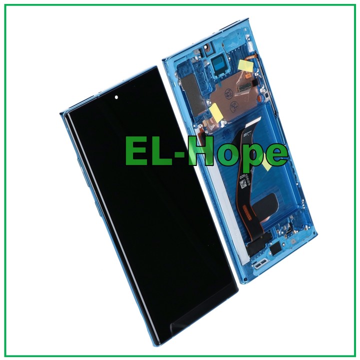Cadre OLED + e'cran LCD tactile pour Samsung Galaxy Note 10 Plus SM-N975/N976 Bleu