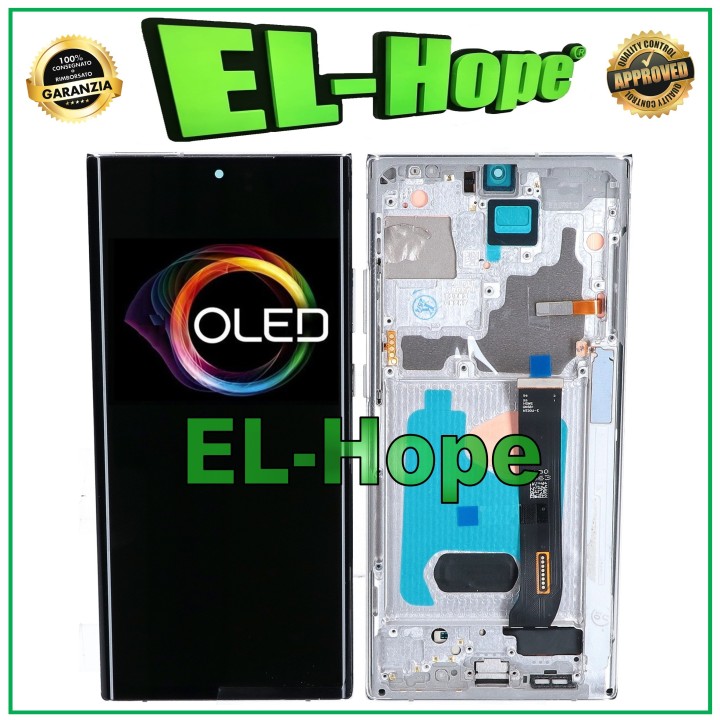 Cadre OLED + e'cran LCD tactile pour Samsung Galaxy Note 20 Ultra N985 N986 Blanc