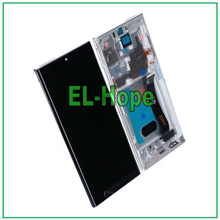 Cadre OLED + e'cran LCD tactile pour Samsung Galaxy Note 20 Ultra N985 N986 Blanc