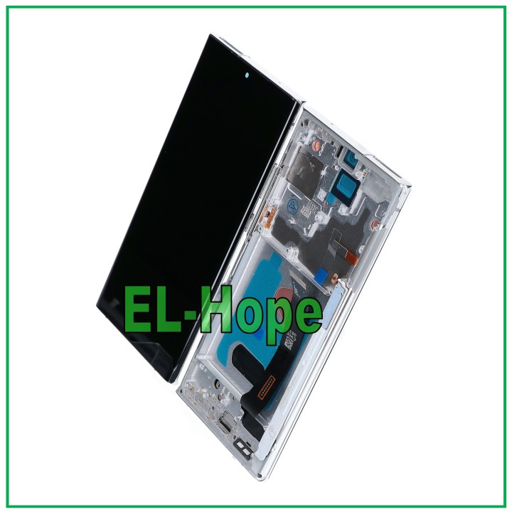 Cadre OLED + e'cran LCD tactile pour Samsung Galaxy Note 20 Ultra N985 N986 Blanc