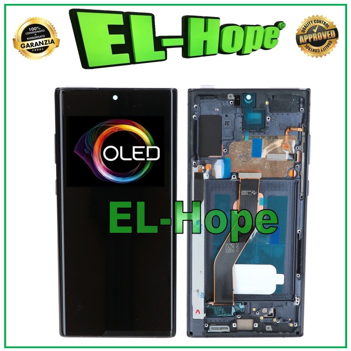 Cadre OLED + e'cran tactile LCD pour Samsung Galaxy Note 10 Plus SM-N975/N976, noir