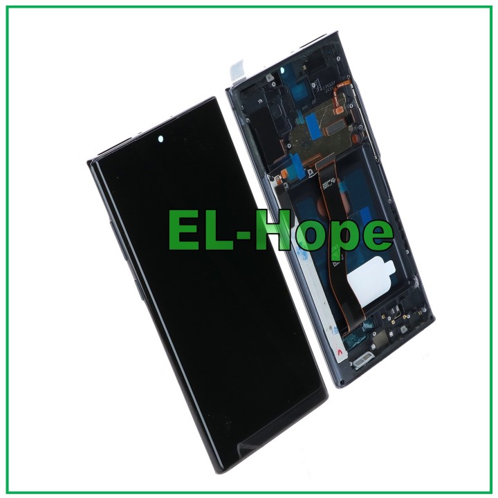Cadre OLED + e'cran tactile LCD pour Samsung Galaxy Note 10 Plus SM-N975/N976, noir