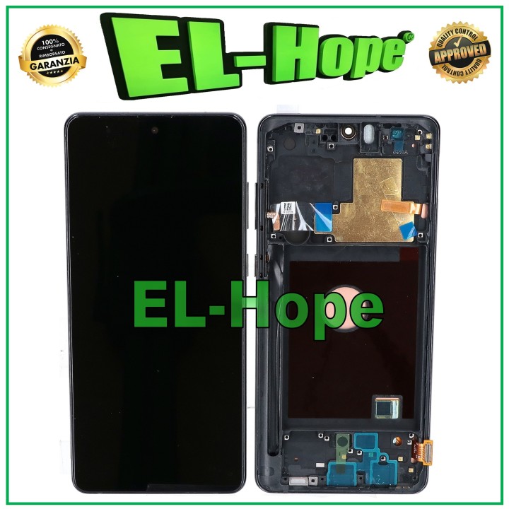 Cadre OLED + e'cran LCD tactile pour Samsung Galaxy Note 10 Lite SM-N770 Noir