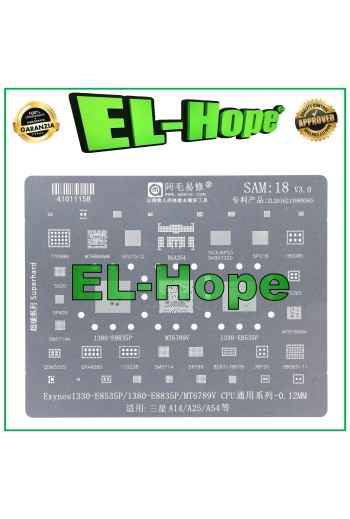 POCHOIR REBALLING SNAPDRAGON AMAOE SAM18 POUR SAMSUNG SM A14 A25 A54 EXYNOS 1330