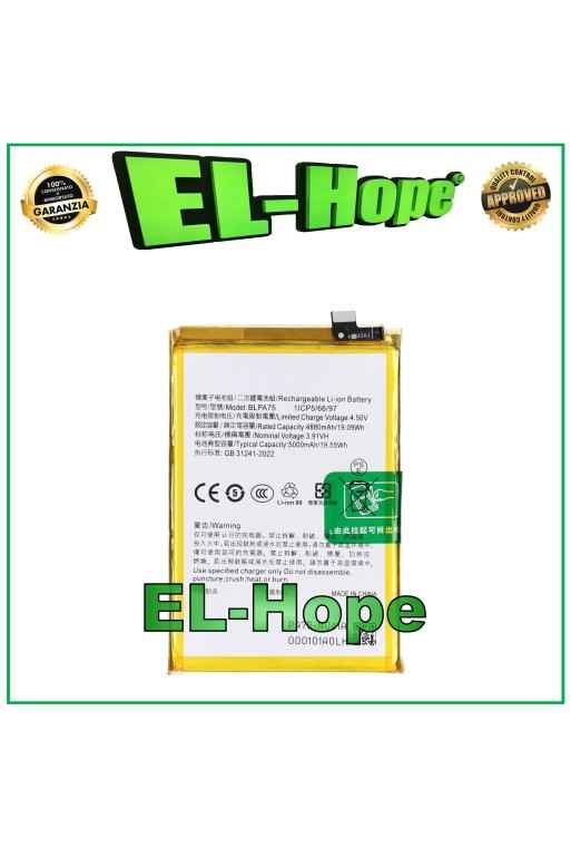 Batterie BLPA75 pour Oppo Realme Note 60 RMX3933 5000 mAh, e'quivalente a' l originale
