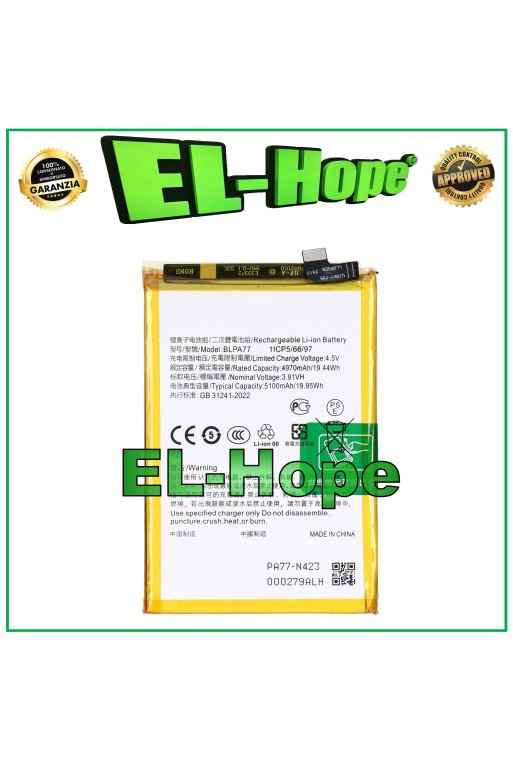 Batterie BLPA77 pour Oppo A40 CPH2669 / A80 5G CPH2639 5100 mAh, e'quivalente a' l originale