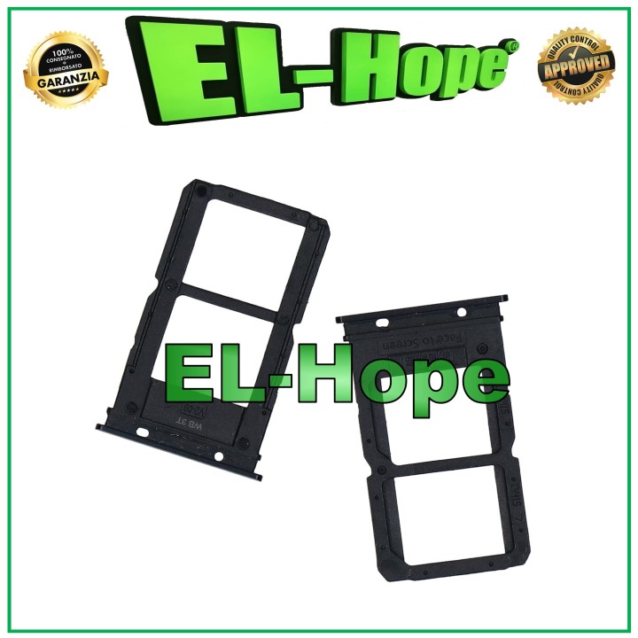 Compartiment pour carte SIM et carte micro SD pour Oppo Reno 4G CPH1917 Noir