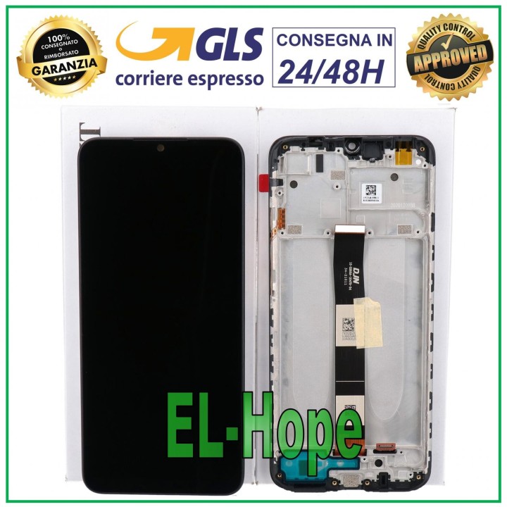 Écran LCD tactile en verre avec cadre de origine pour Xiaomi Redmi 10A 220233L2G 220233L2C