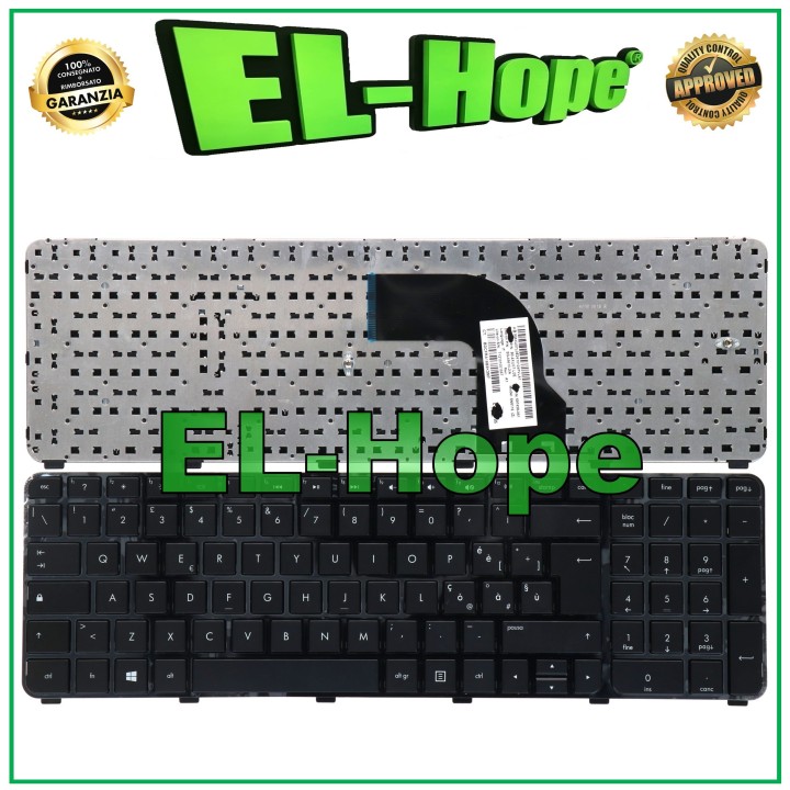 Clavier italien pour ordinateur portable HP Pavilion Envy DV7-7004SL 7080EL 7099EL, noir
