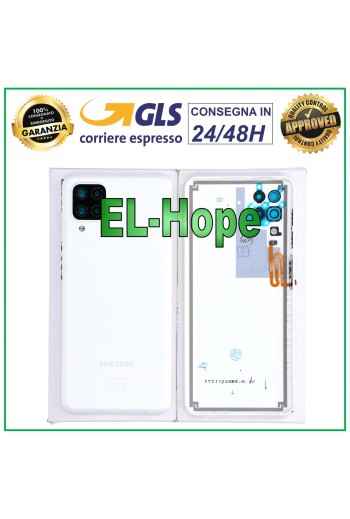 Cache batterie de origine Samsung Galaxy A12 SM-A127, coque arrie're blanche