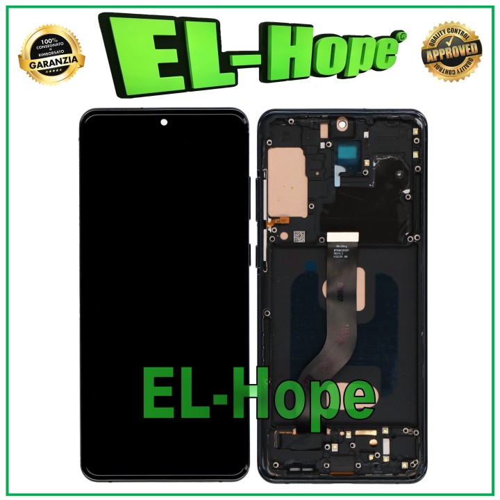 Écran LCD TFT tactile en verre noir pour Samsung Galaxy S20+ Plus SM-G985/G986