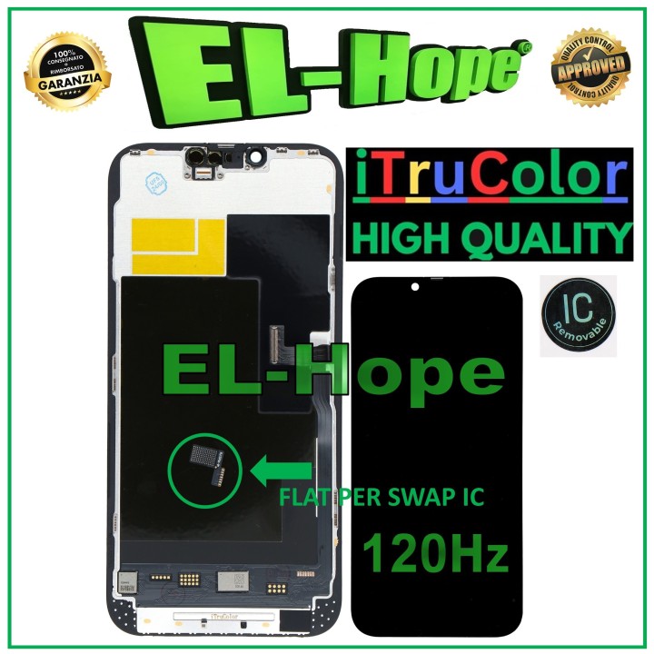 Écran LCD OLED souple iTruColor 120 Hz pour Apple iPhone 13 Pro Max avec verre tactile