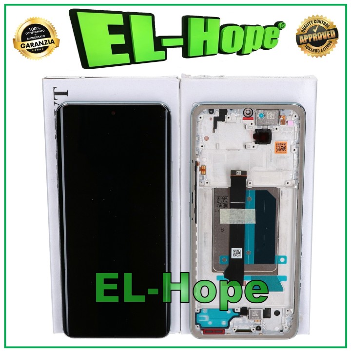 ÉCRAN TACTILE + CADRE ORIGINAL SERVICE XIAOMI REDMI NOTE 14 PRO+ PLUS 5G BLEU