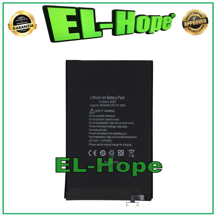 Batterie de remplacement A2522 pour Apple iPad Mini 6 (2021) A2567 A2568 5034 mAh