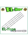 KIT 4 BANDES LED 7 ROULETTES POUR TV 50 LG LGIT-Y19-50UM75 LGIT-Y19-50UM73 PC65486A