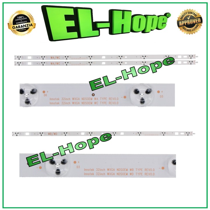 KIT DE 3 BARRES 8 LEDS POUR TV SONY 32  32INCH-WXGA-NDSOEM- WB-TYPE WA-TYPE