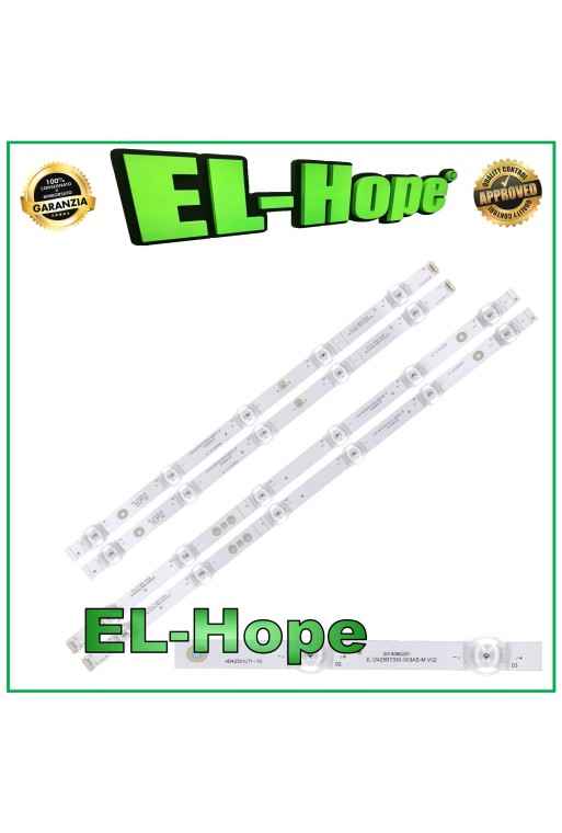 KIT DE 2 BARRES 11 LED POUR TV 42 HISENSE HD425X1U71 JL.D425B1330-003AS-M-V02 3 BROCHES