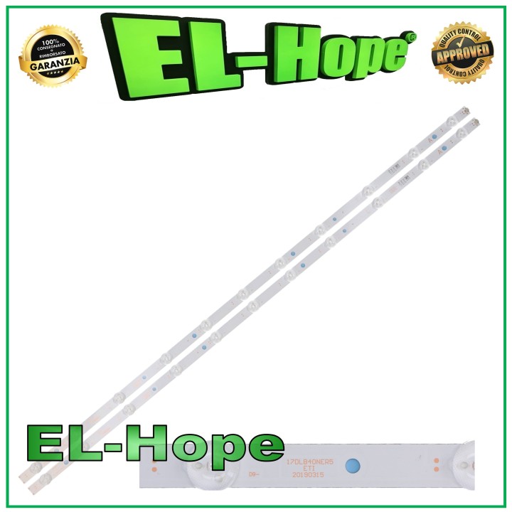 KIT 2 BARRES 11 LED TV 40  VESTEL 17DLB40NER5-ETI ET1 17DLB40NER6 743mm
