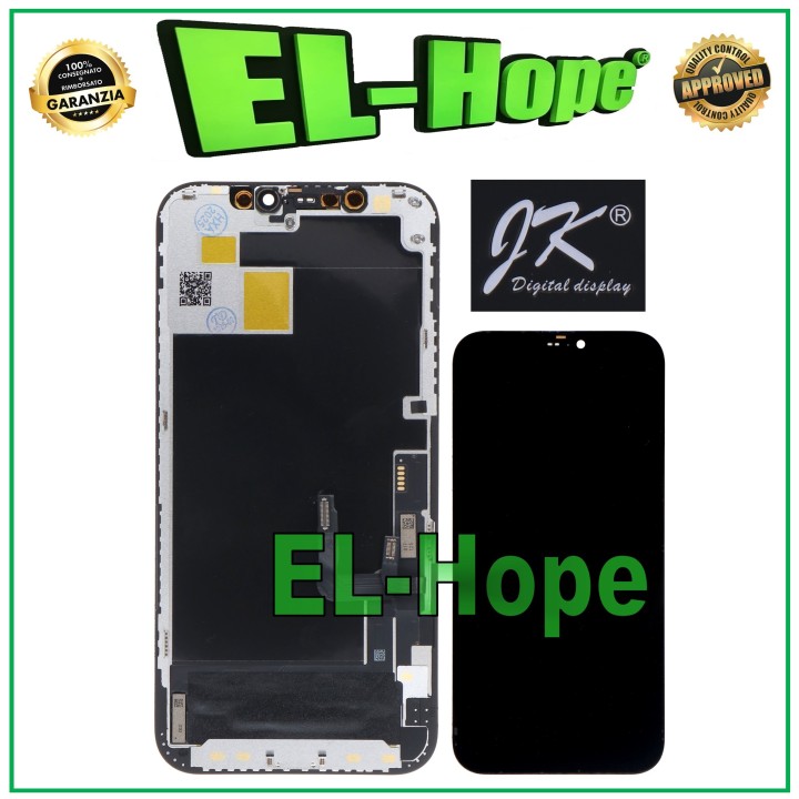 Écran LCD OLED souple JK pour Apple iPhone 12/12 Pro, e'cran tactile en verre