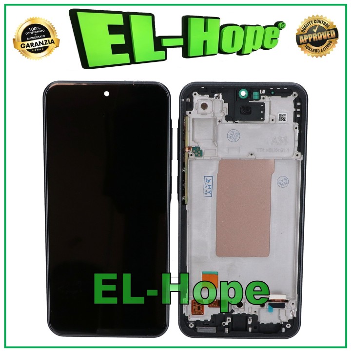 Écran tactile LCD TFT + châssis pour Samsung Galaxy A36 5G SM-A366, noir