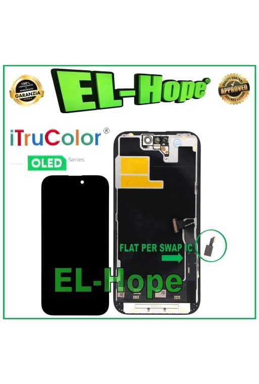 Écran LCD OLED rigide iTruColor pour Apple iPhone 14 Pro, e'cran tactile en verre