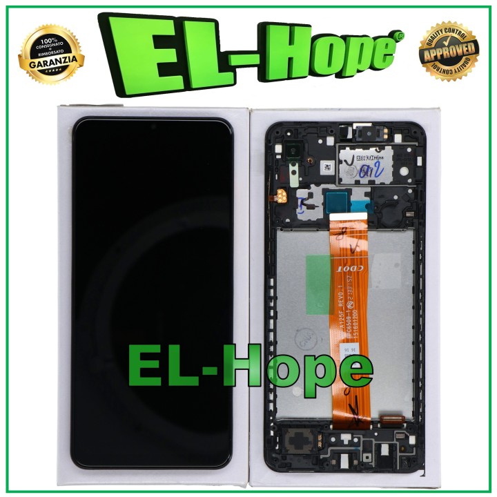 Cadre d e'cran d origine pour Samsung A02 SM-A022, e'cran tactile en verre noir GH82-25249A