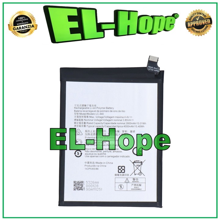 Batterie LC-440 pour Nokia 5.3 TA-1234 1223 1227 1229 1234 4000 mAh, e'quivalente a' l originale