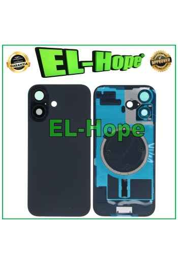 COQUE ARRIÈRE EN VERRE + MAGSAFE POUR APPLE IPHONE 16 NOIR