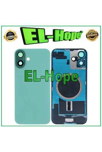 COQUE ARRIÈRE EN VERRE + MAGSAFE POUR IPHONE 16 PLUS VERT AQUA