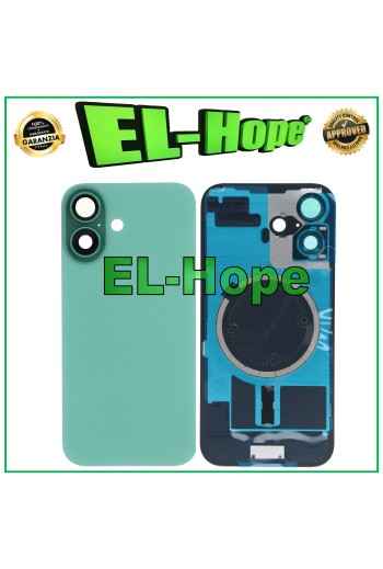COQUE ARRIÈRE EN VERRE MAGSAFE POUR APPLE IPHONE 16 VERT AQUA
