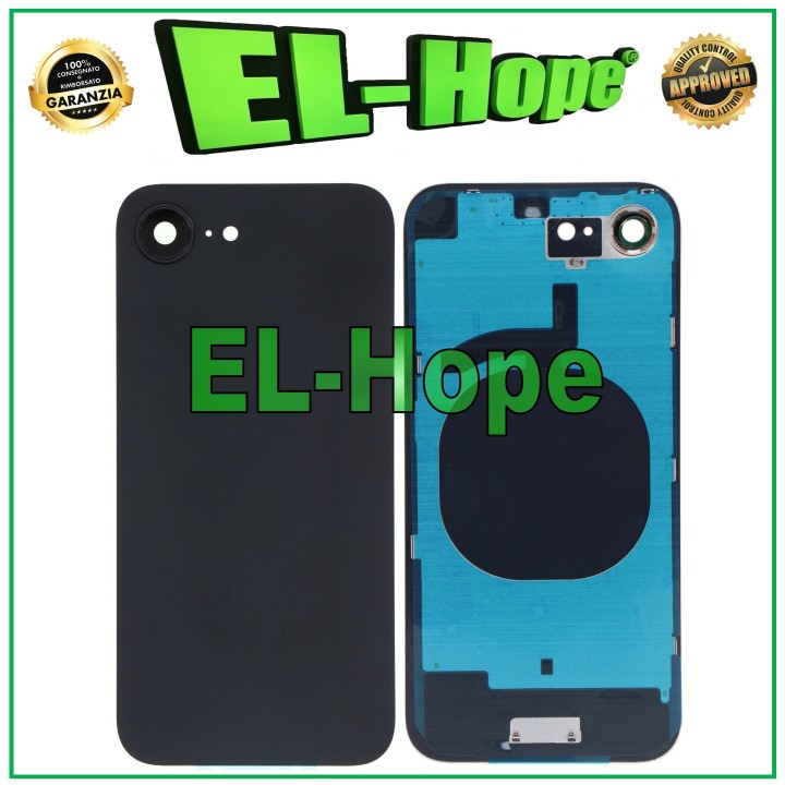 COQUE ARRIÈRE EN VERRE POUR APPLE IPHONE 16E NOIR
