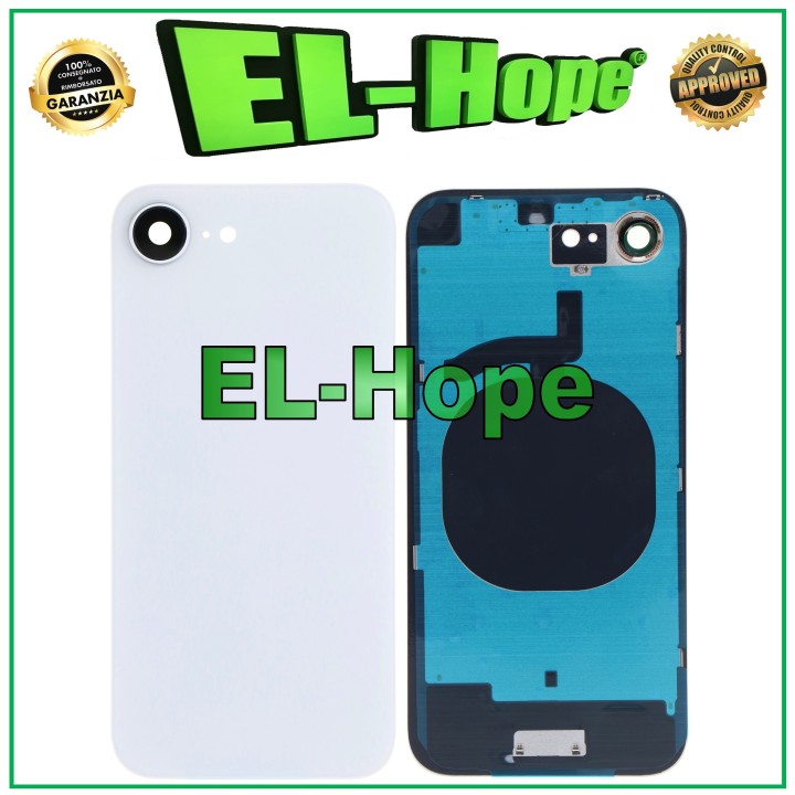 COQUE ARRIÈRE EN VERRE POUR APPLE IPHONE 16E BLANC