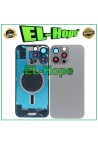 Coque arrie're en verre Magsafe pour iPhone 16 Pro Max, titane naturel
