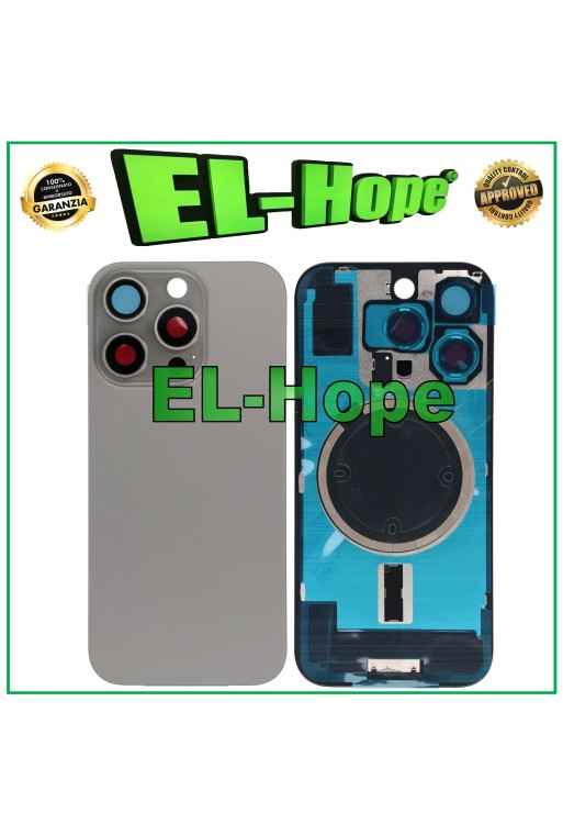 COQUE ARRIÈRE EN VERRE + MAGSAFE POUR IPHONE 16 PRO TITANE NATUREL