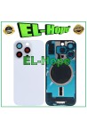 Coque arrie're en verre Magsafe pour iPhone 16 Pro, titane blanc