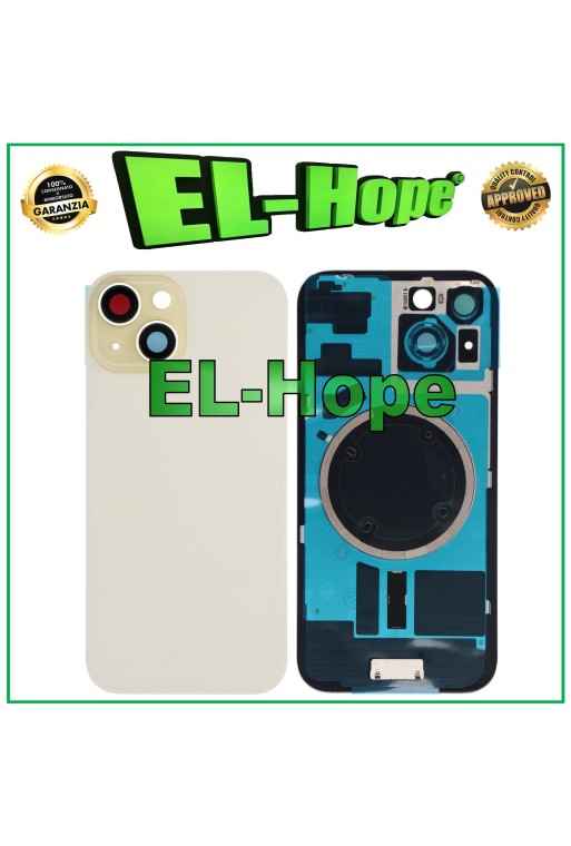 COQUE ARRIÈRE EN VERRE + MAGSAFE POUR IPHONE 15 JAUNE