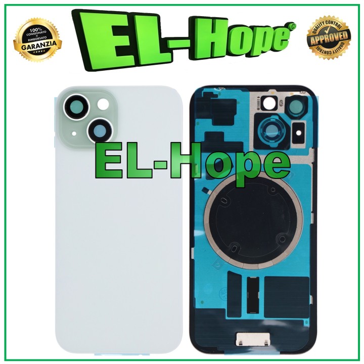 COQUE ARRIÈRE EN VERRE + MAGSAFE POUR IPHONE 15 VERT