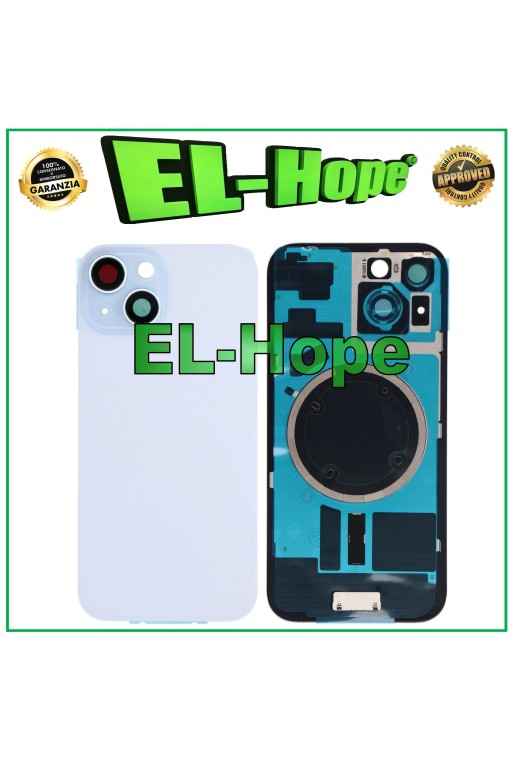 COQUE ARRIÈRE EN VERRE + MAGSAFE POUR IPHONE 15 BLEU