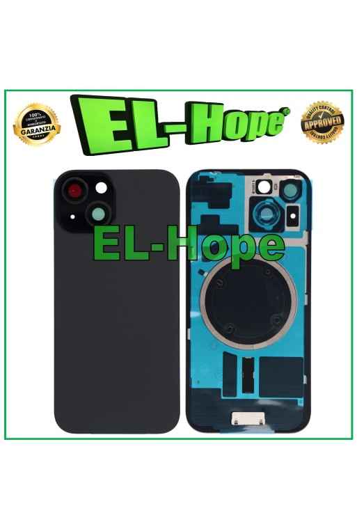 COQUE ARRIÈRE EN VERRE + MAGSAFE POUR IPHONE 15 NOIR