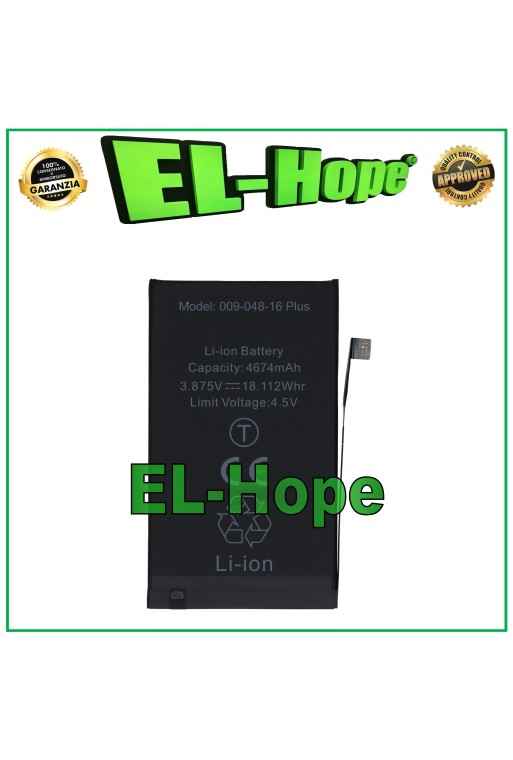 BATTERIE DE REMPLACEMENT POUR IPHONE 16 PLUS 4674 mAh 3,87 V