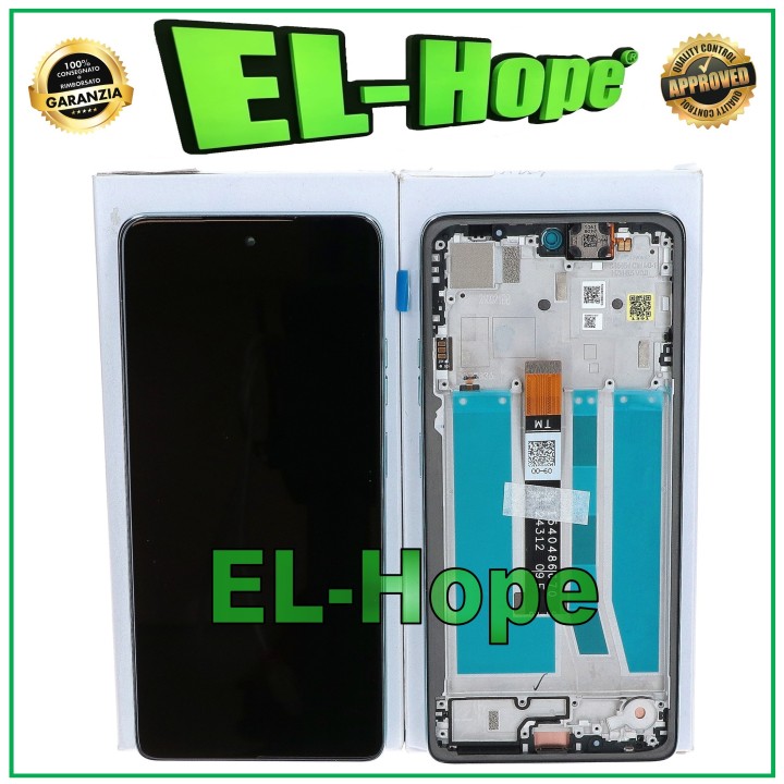 Écran LCD + cadre d origine pour Motorola Moto G75 5G XT2437 Touch Green