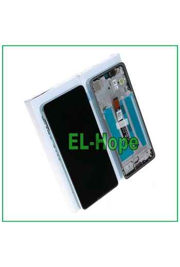 Écran LCD + cadre d origine pour Motorola Moto G75 5G XT2437 Touch Green