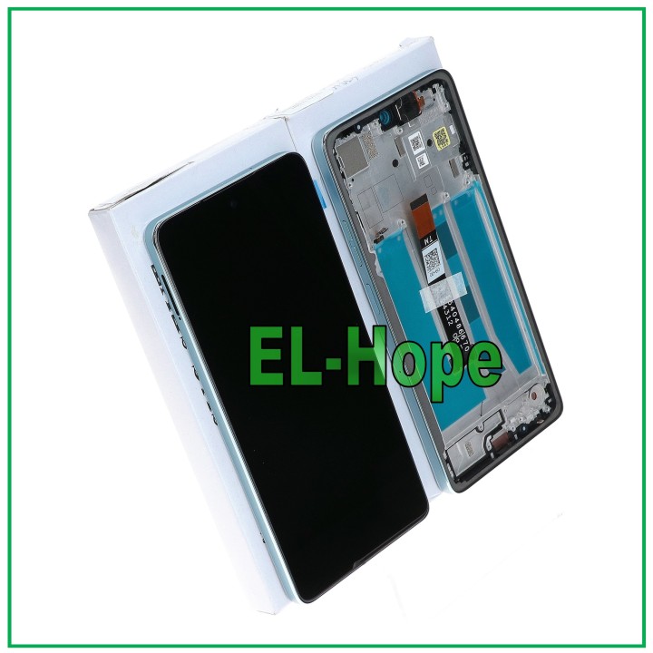 Écran LCD + cadre d origine pour Motorola Moto G75 5G XT2437 Touch Green