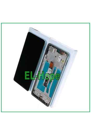 Écran LCD + cadre d origine pour Motorola Moto G75 5G XT2437 Touch Green