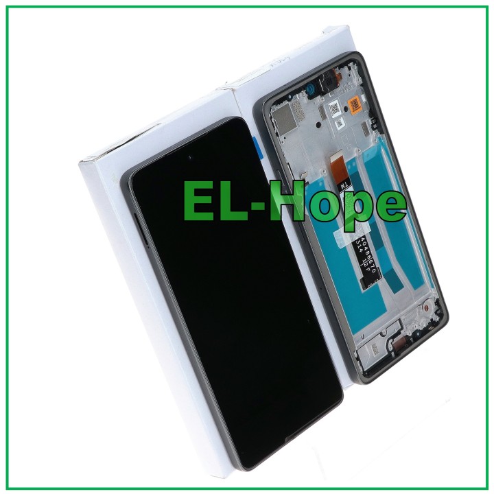 Cadre d e'cran LCD d origine pour Motorola Moto G75 5G XT2437 Touch Gray