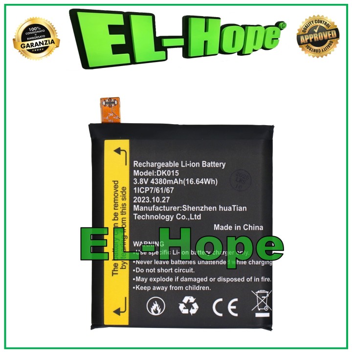 Batterie DK015 pour Blackview BV9900 / BV9900 Pro 4380 mAh, e'quivalente a' l originale