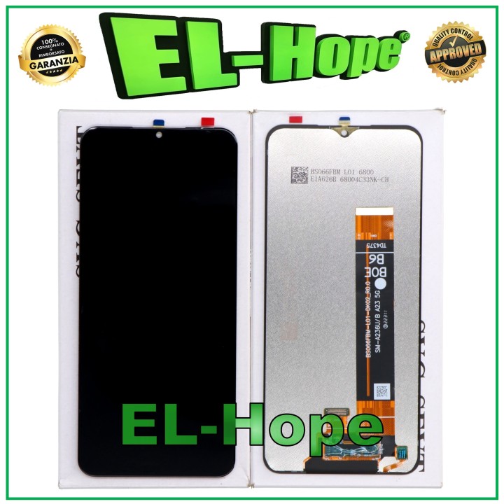 Écran tactile LCD, service d origine e'quivalent a' celui d un Samsung Galaxy A23 SM-A236, plat, BOE B6