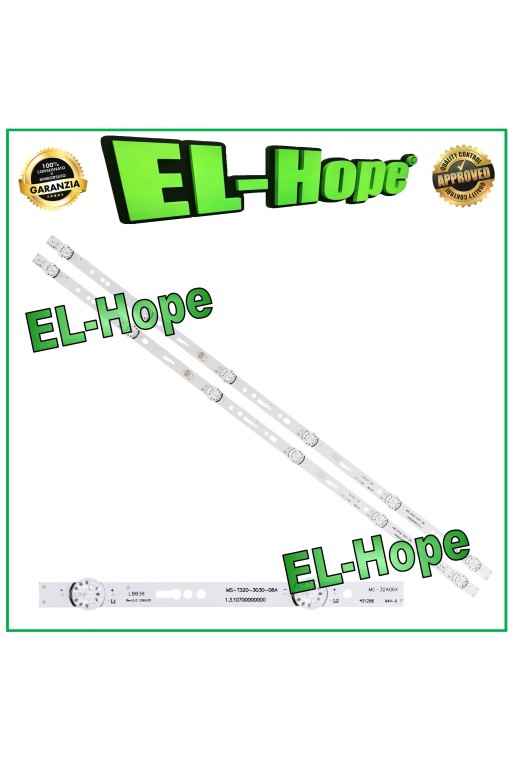 Kit de 2 barres de 6 LED pour TV 32 JS-ME32M106ED.908L MS L1074 L1343 L2202 L2430 L3406